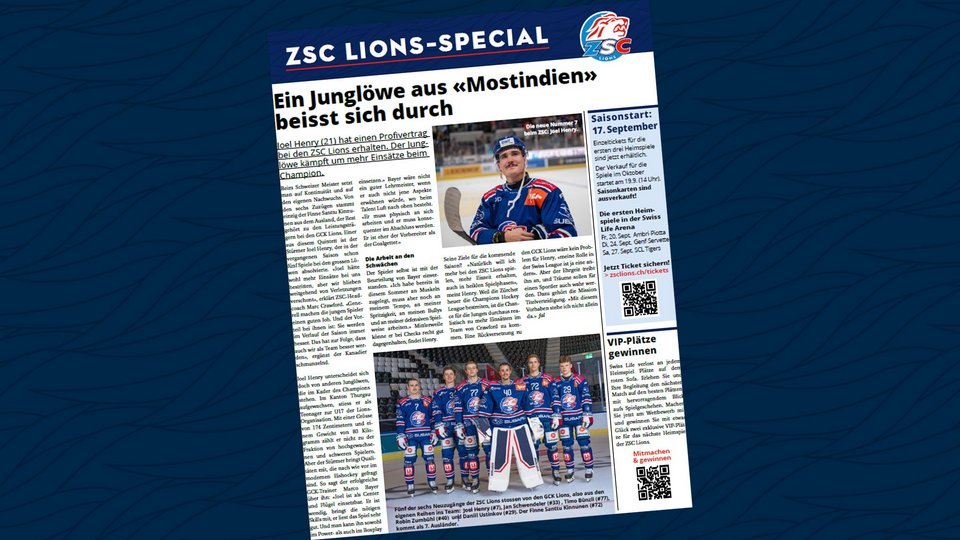 ZSC Lions-Special vom 11.09. online