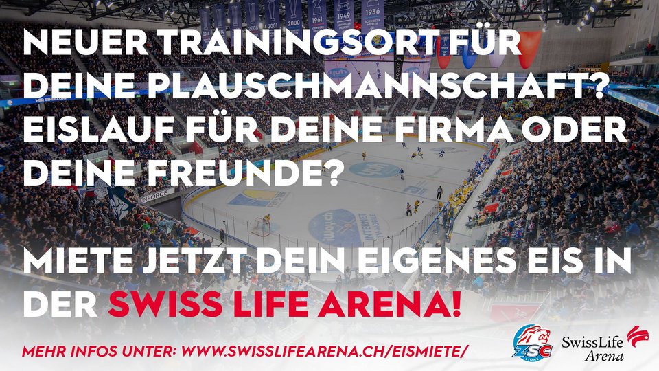 Miete jetzt Eis in der Swiss Life Arena